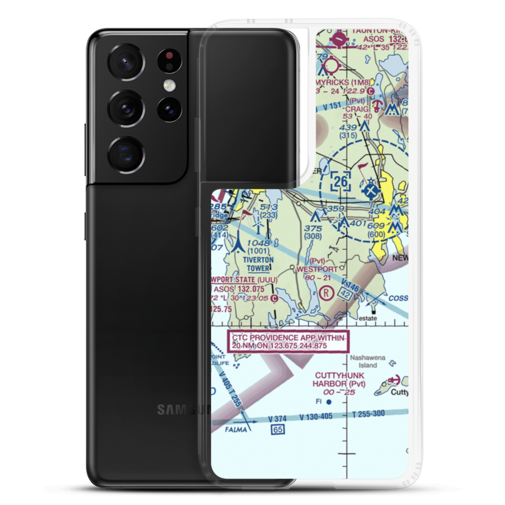 Flynns Noquochoke Seaplane Base (2MA6) VFR Sectional Samsung Case Samsung Galaxy S21 Ultra model shown