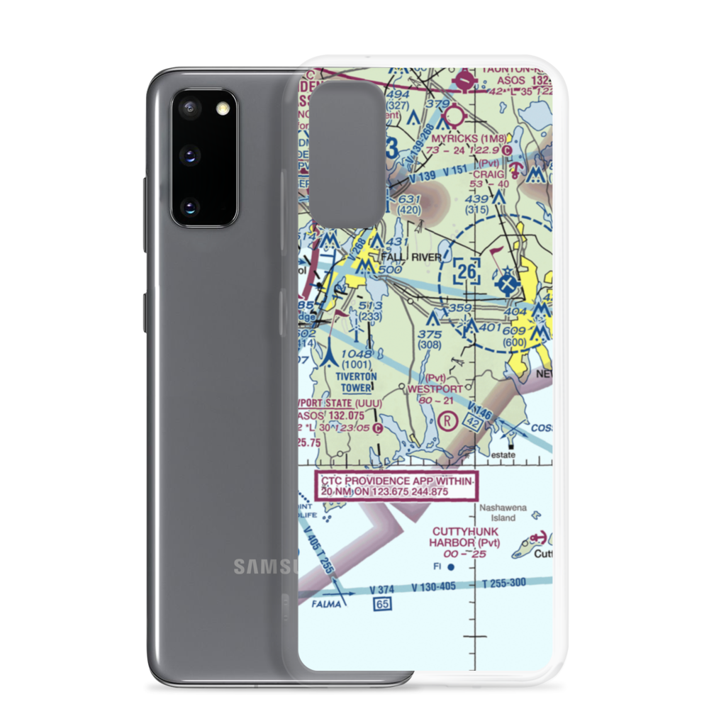 Flynns Noquochoke Seaplane Base (2MA6) VFR Sectional Samsung Case Samsung Galaxy S20 model shown
