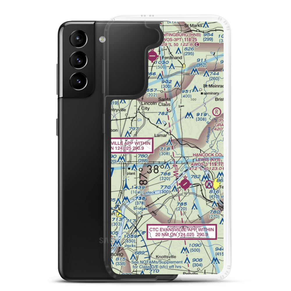 Foertsch Airport (II49) VFR Sectional Samsung Case Samsung Galaxy S21 Plus model shown