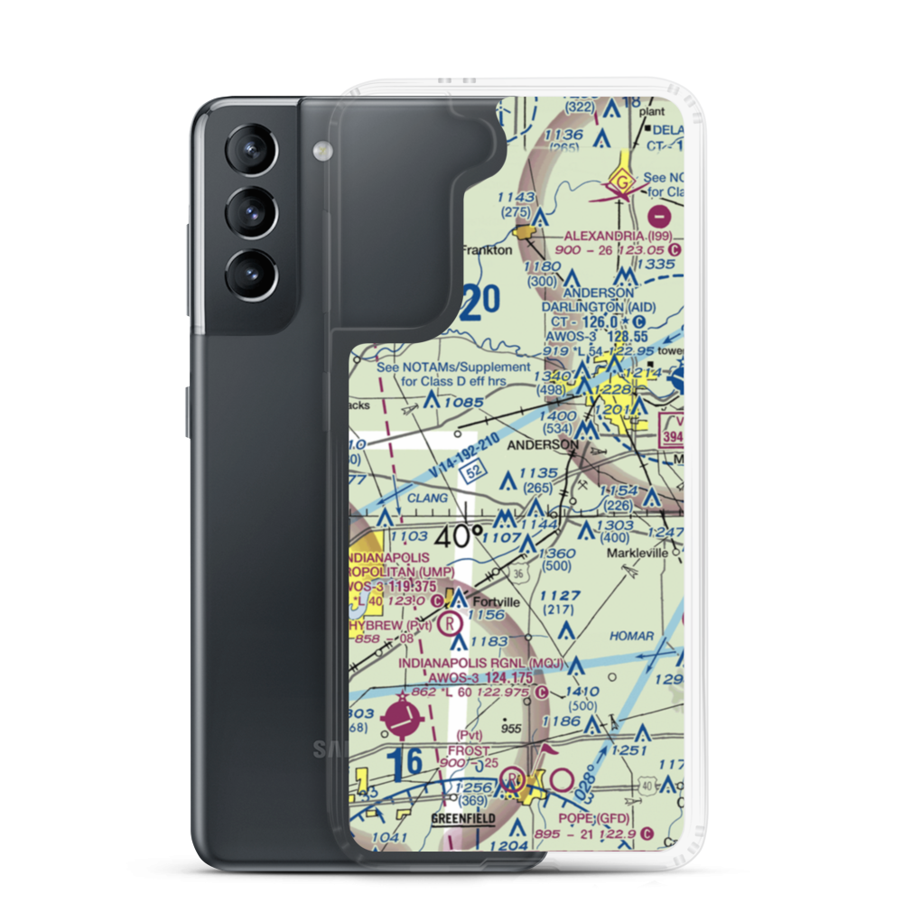 Foghorn Farms Airport (6IN5) VFR Sectional Samsung Case Samsung Galaxy S21 model shown