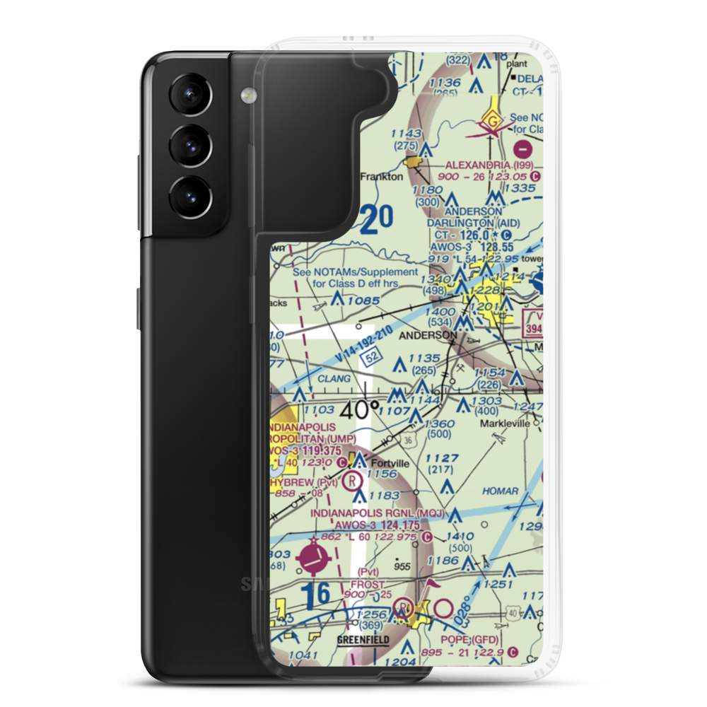 Foghorn Farms Airport (6IN5) VFR Sectional Samsung Case Samsung Galaxy S21 Plus model shown