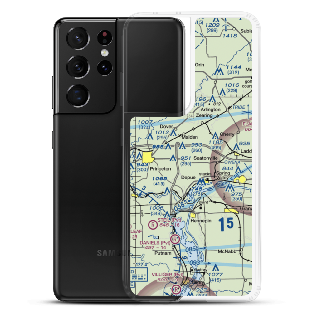 Foley Airport (72LL) VFR Sectional Samsung Case Samsung Galaxy S21 Ultra model shown