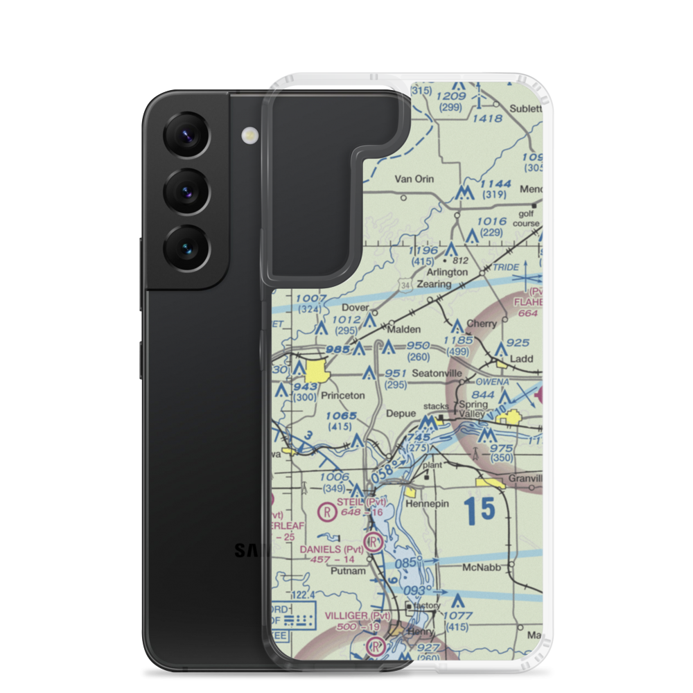 Foley Airport (72LL) VFR Sectional Samsung Case Samsung Galaxy S22 model shown