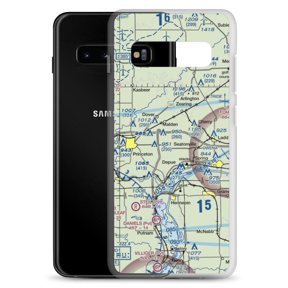 Foley Airport (72LL) VFR Sectional Samsung Case Samsung Galaxy S10+ model shown