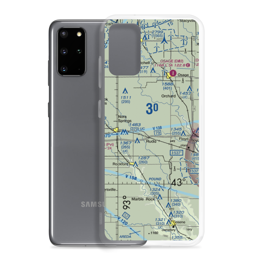 Folkerts Airport (5IA5) VFR Sectional Samsung Case Samsung Galaxy S20 Plus model shown