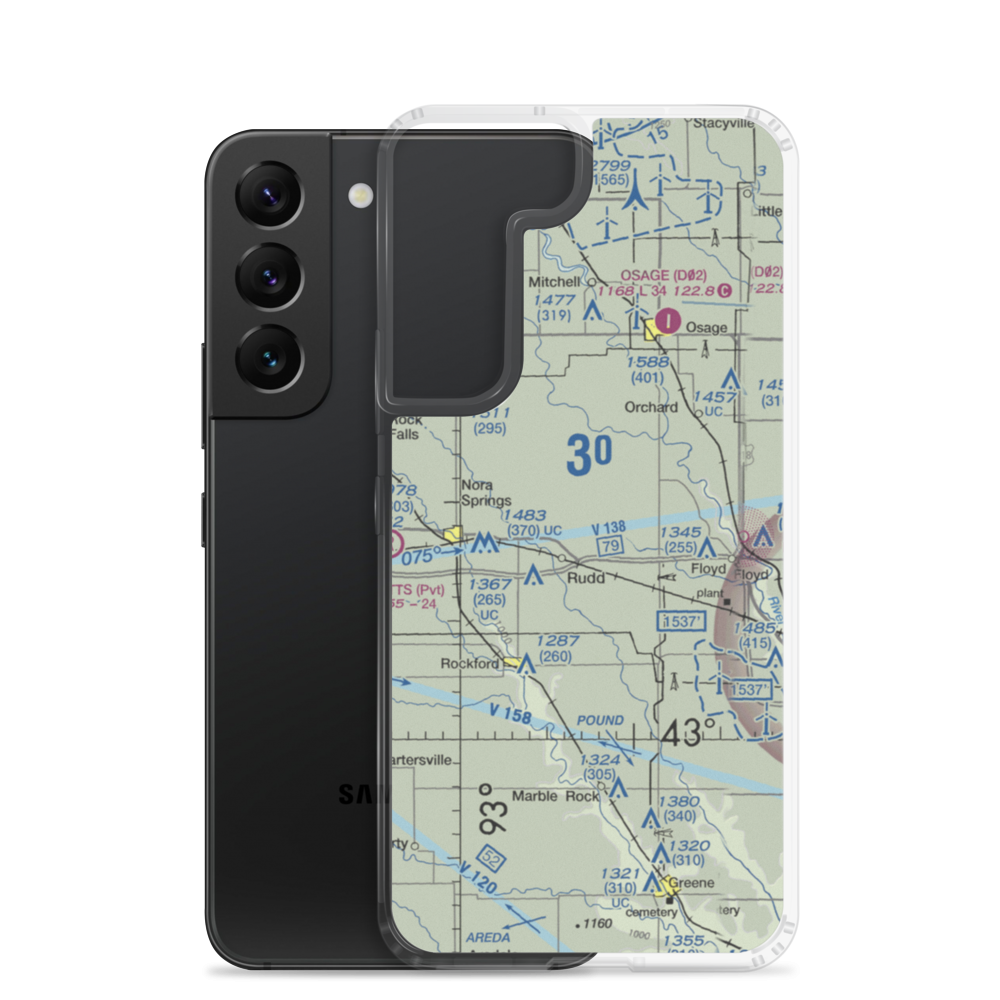 Folkerts Airport (5IA5) VFR Sectional Samsung Case Samsung Galaxy S22 model shown