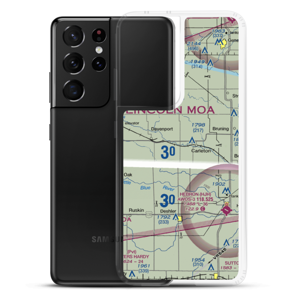 Folkerts Airport (9NE2) VFR Sectional Samsung Case Samsung Galaxy S21 Ultra model shown