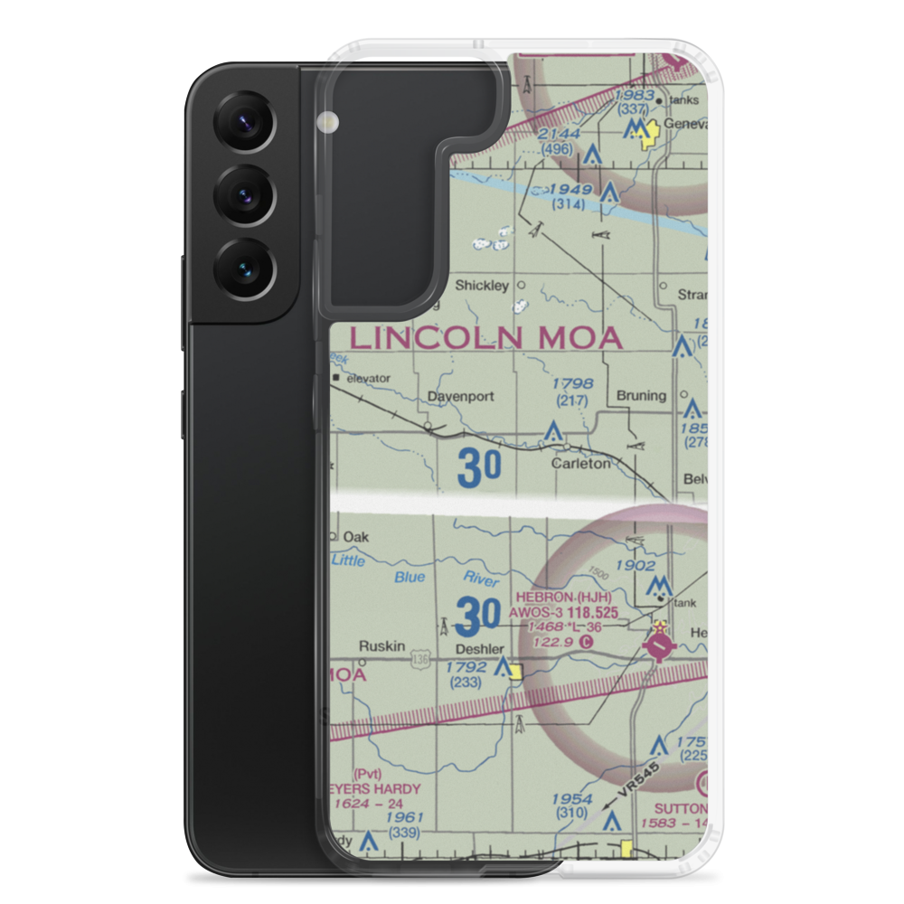 Folkerts Airport (9NE2) VFR Sectional Samsung Case Samsung Galaxy S22 Plus model shown