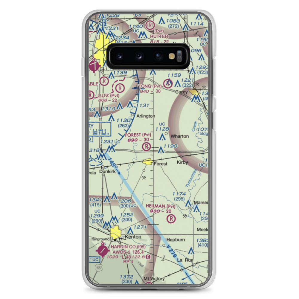 Forest Field (9OH9) VFR Sectional Samsung Case Samsung Galaxy S10+ model shown