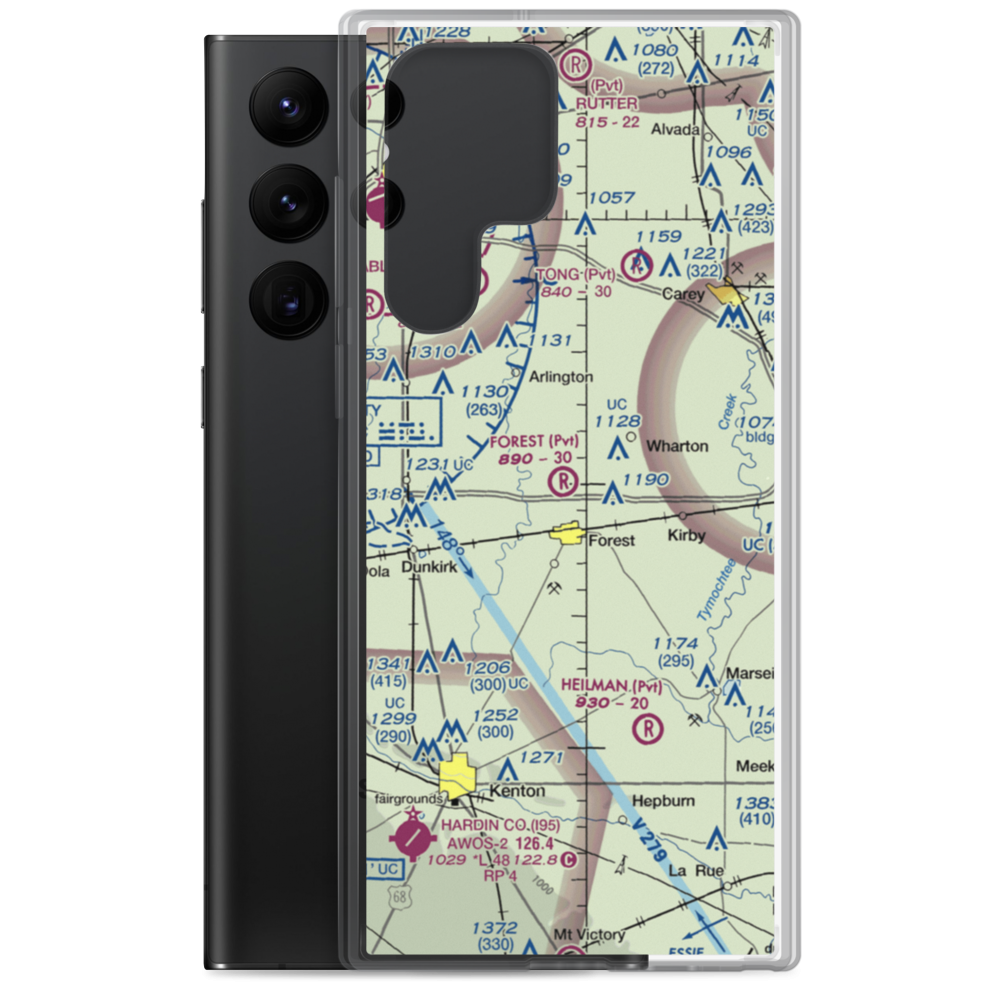 Forest Field (9OH9) VFR Sectional Samsung Case Samsung Galaxy S22 Ultra model shown