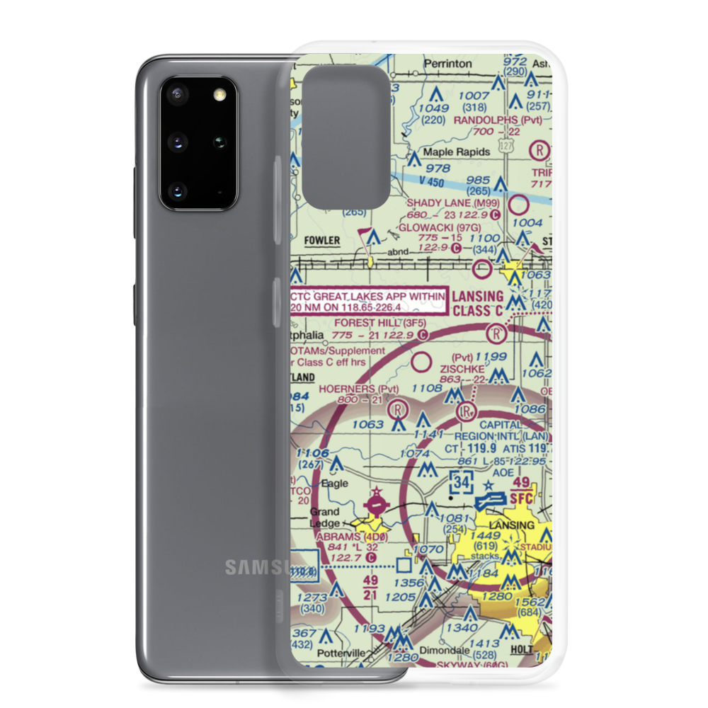 Forest Hill Airport (3F5) VFR Sectional Samsung Case Samsung Galaxy S20 Plus model shown