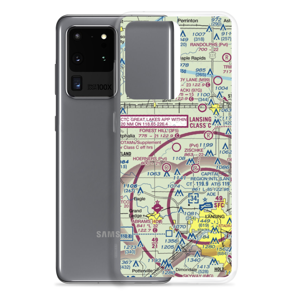 Forest Hill Airport (3F5) VFR Sectional Samsung Case Samsung Galaxy S20 Ultra model shown