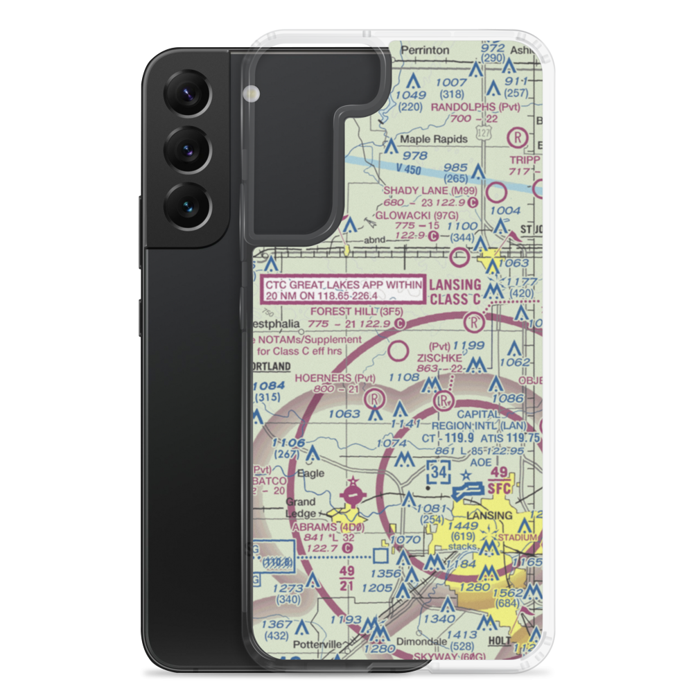 Forest Hill Airport (3F5) VFR Sectional Samsung Case Samsung Galaxy S22 Plus model shown