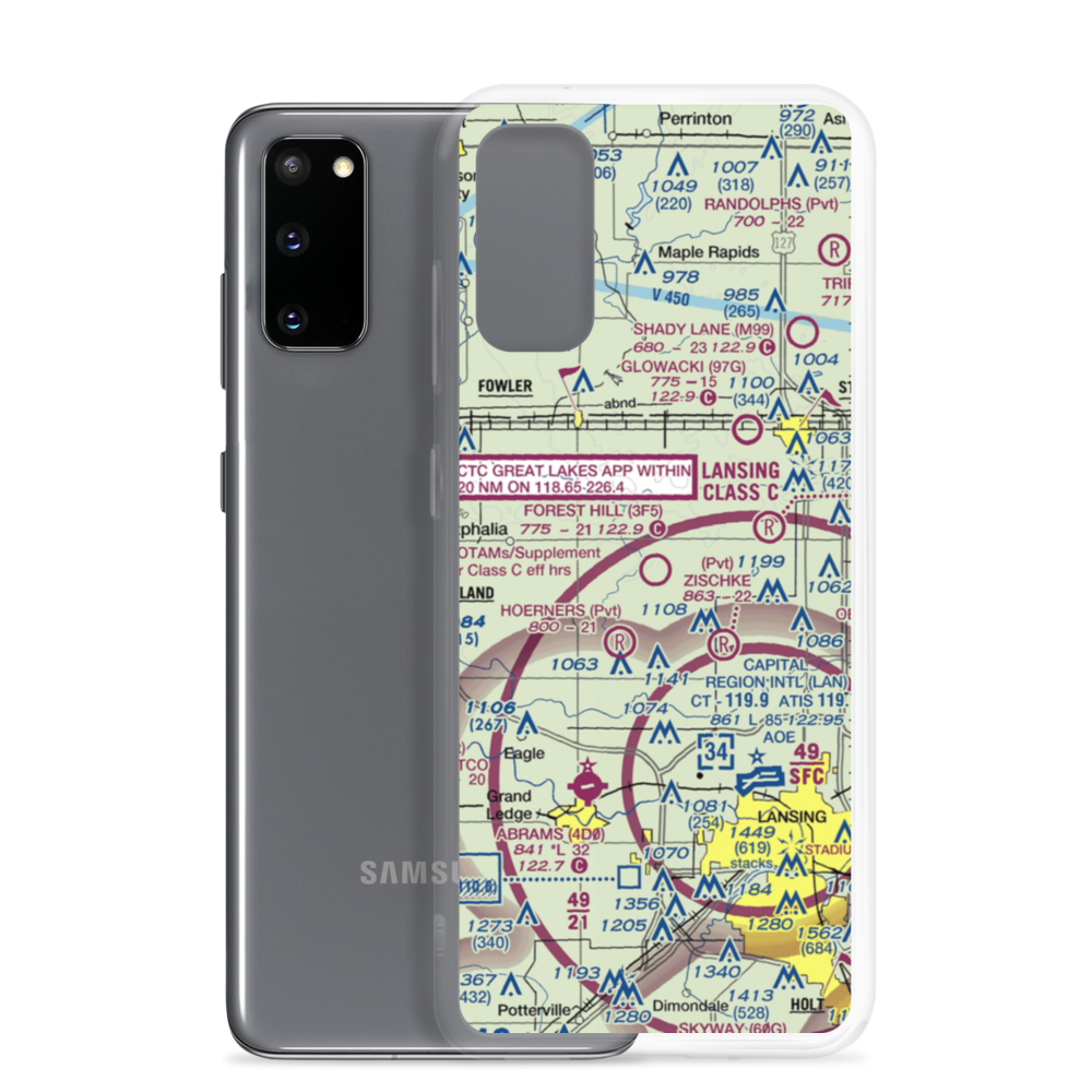 Forest Hill Airport (3F5) VFR Sectional Samsung Case Samsung Galaxy S20 model shown