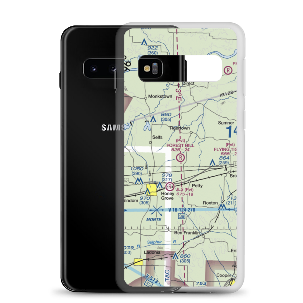 Forest Hill Airport (4TX3) VFR Sectional Samsung Case Samsung Galaxy S10 model shown