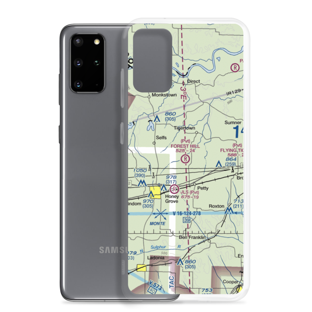 Forest Hill Airport (4TX3) VFR Sectional Samsung Case Samsung Galaxy S20 Plus model shown