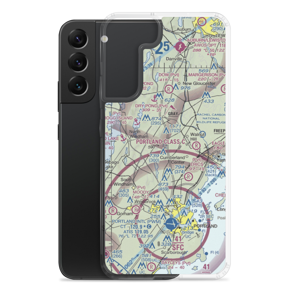 Forest Lake Seaplane Base (ME28) VFR Sectional Samsung Case Samsung Galaxy S22 Plus model shown