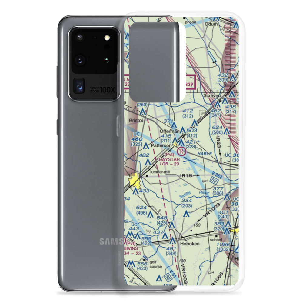 Forestry-Strip Airport (1GE6) VFR Sectional Samsung Case Samsung Galaxy S20 Ultra model shown