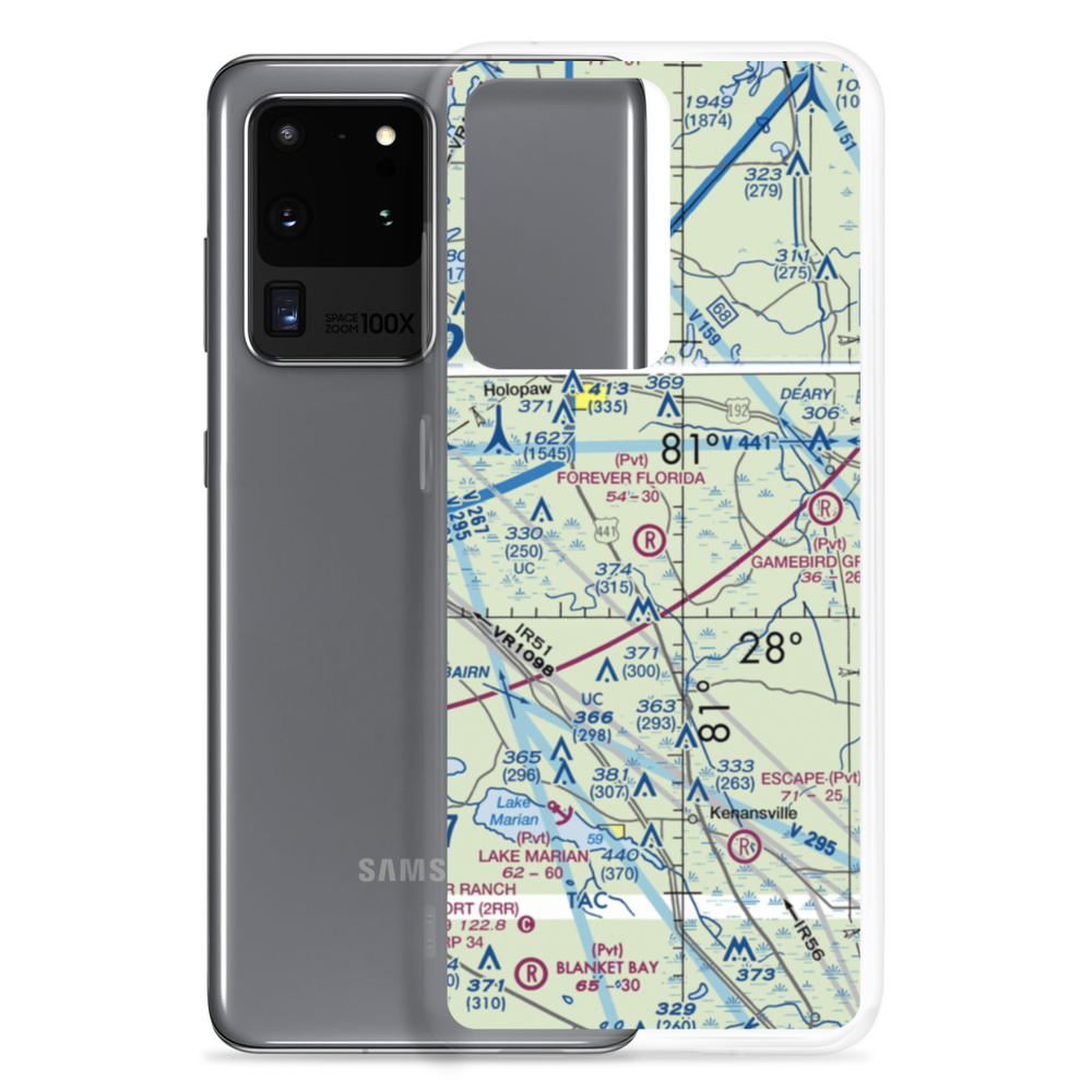 Forever Florida Airport (31FL) VFR Sectional Samsung Case Samsung Galaxy S20 Ultra model shown