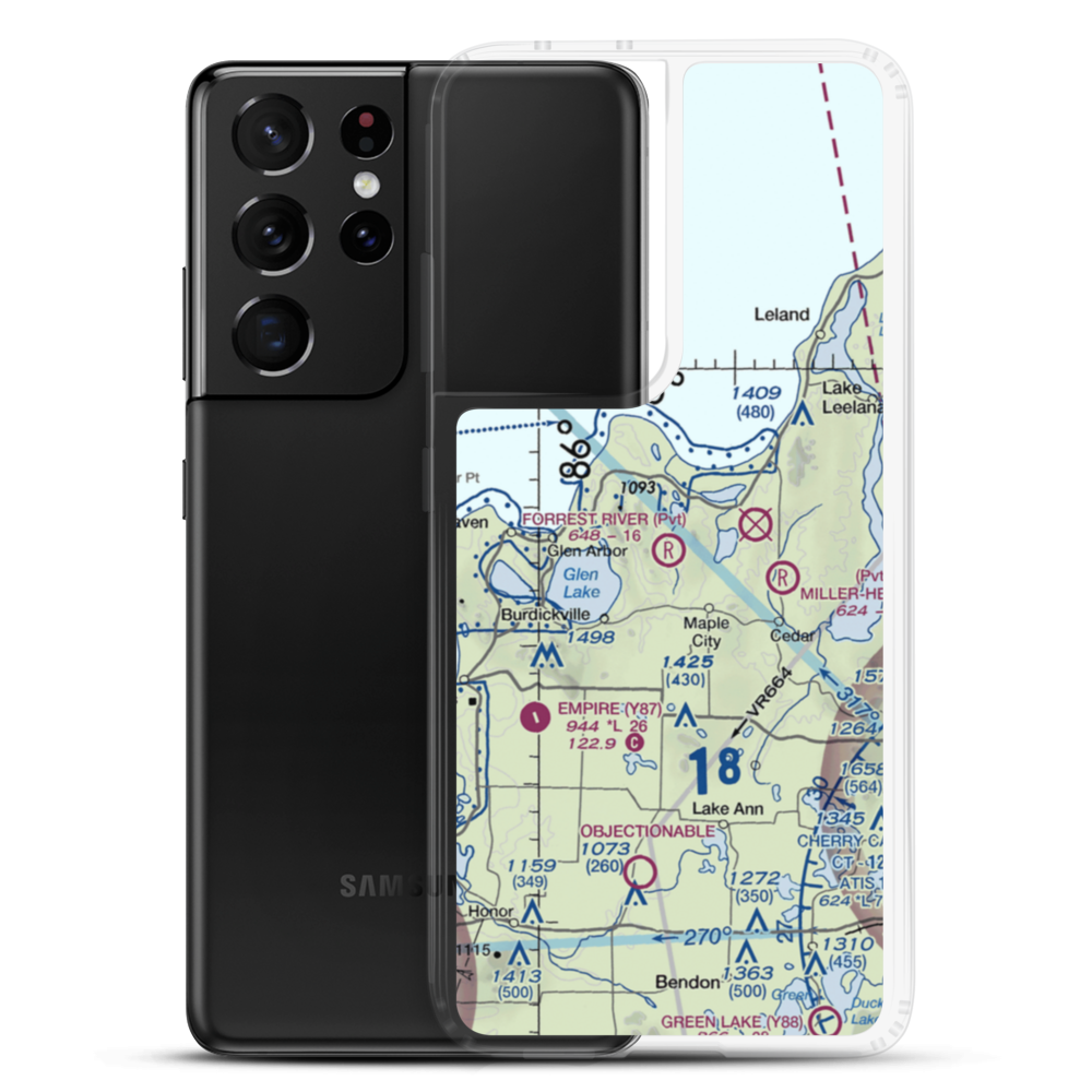 Forrest River Airport (MI02) VFR Sectional Samsung Case Samsung Galaxy S21 Ultra model shown