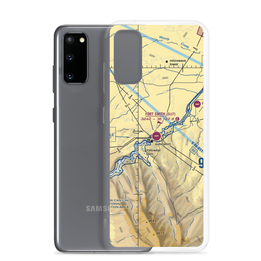 Fort Smith Landing Strip (5U7) VFR Sectional Samsung Case Samsung Galaxy S20 model shown