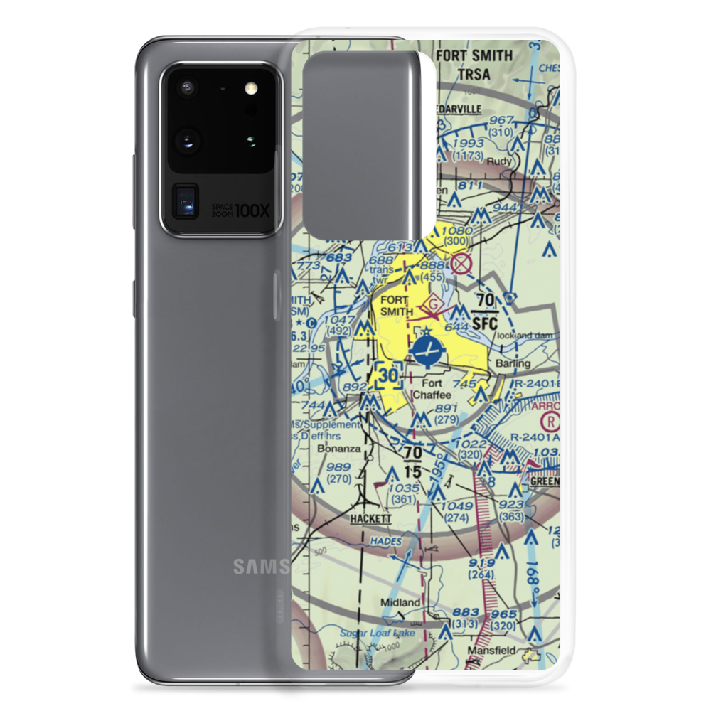 Fort Smith Regional Airport (FSM) VFR Sectional Samsung Case Samsung Galaxy S20 Ultra model shown