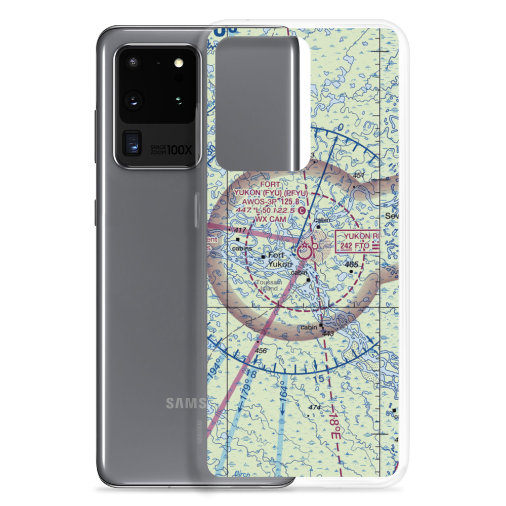 Fort Yukon Airport (FYU) VFR Sectional Samsung Case Samsung Galaxy S20 Ultra model shown