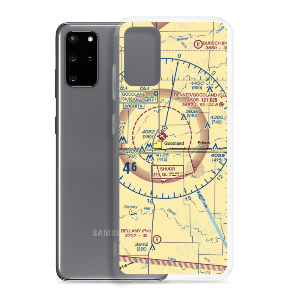 Fortmeyer Airport (5KS2) VFR Sectional Samsung Case Samsung Galaxy S20 Plus model shown