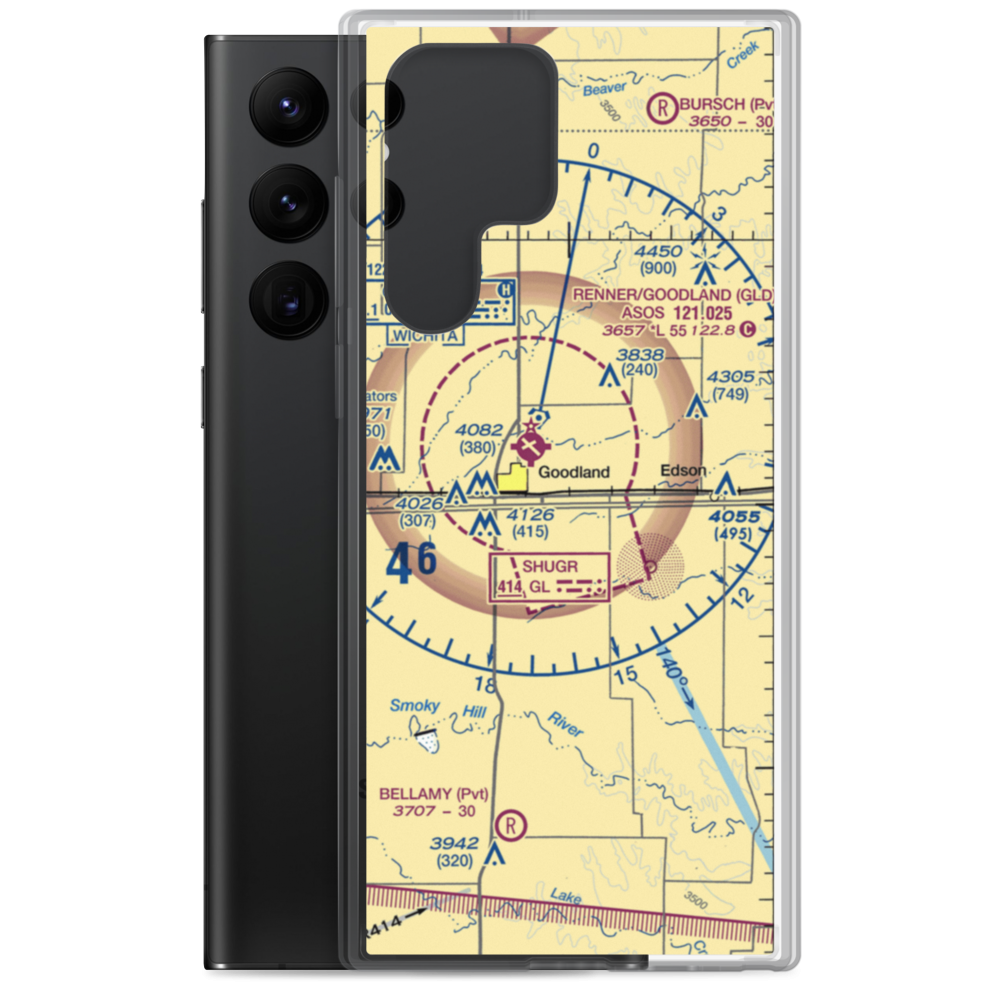Fortmeyer Airport (5KS2) VFR Sectional Samsung Case Samsung Galaxy S22 Ultra model shown