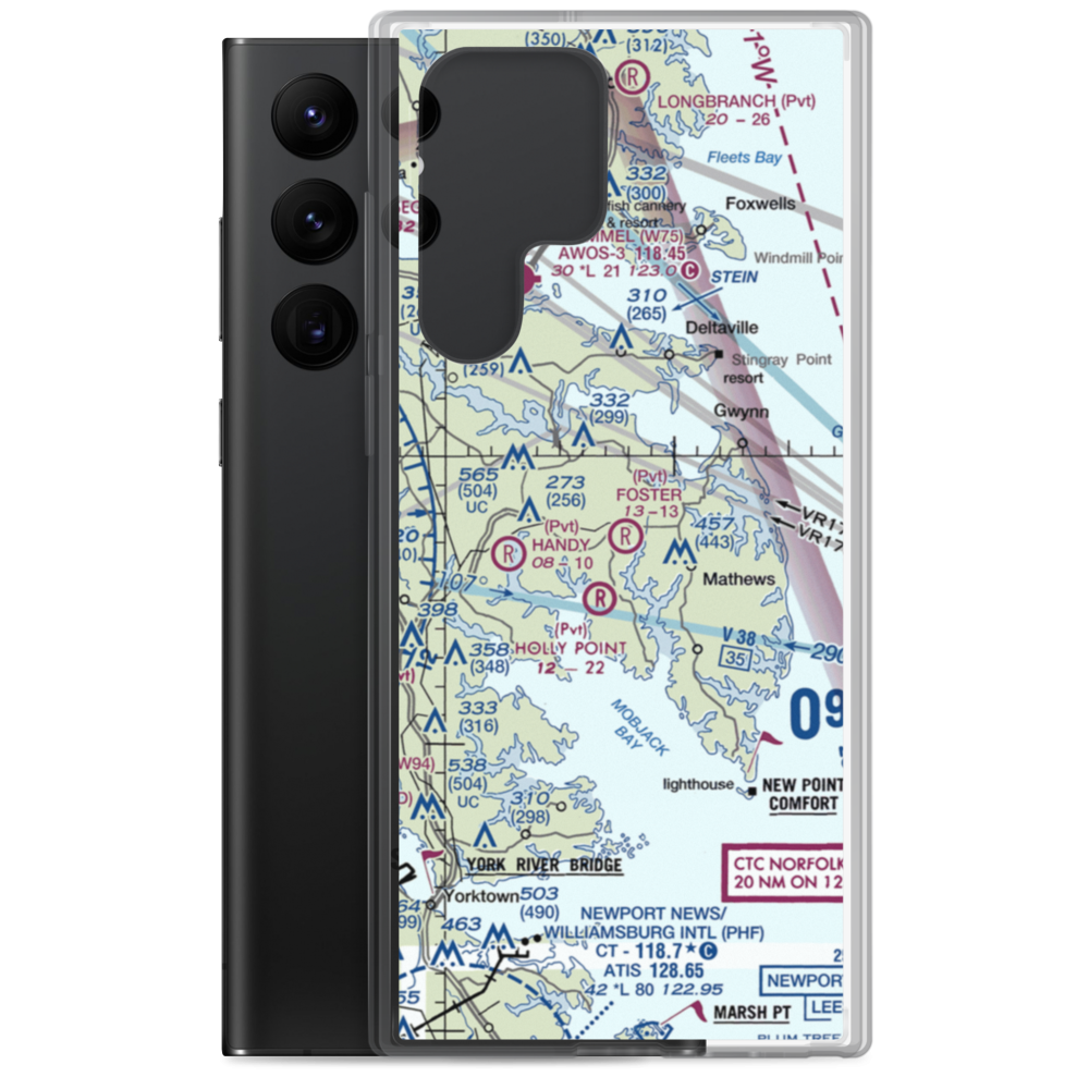 Foster Field (5VG2) VFR Sectional Samsung Case Samsung Galaxy S22 Ultra model shown