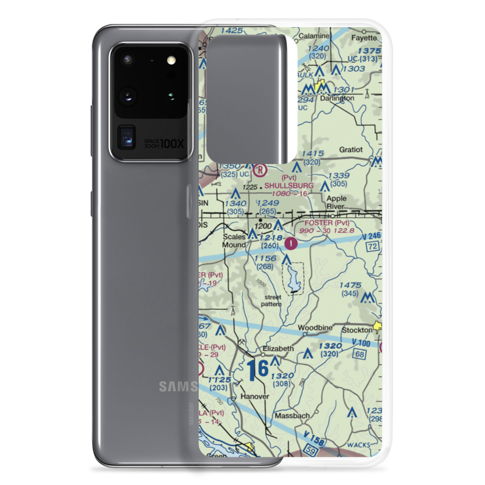 Foster Field (IL28) VFR Sectional Samsung Case Samsung Galaxy S20 Ultra model shown