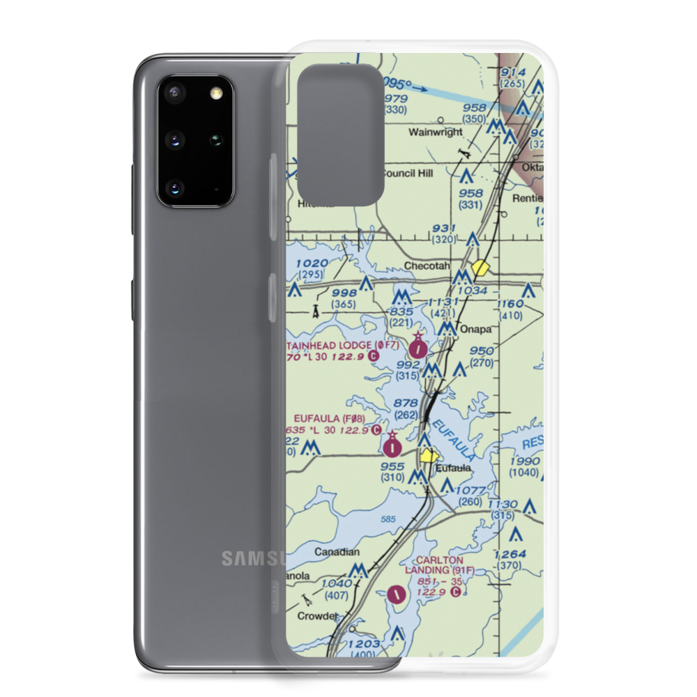 Fountainhead Lodge Airpark (0F7) VFR Sectional Samsung Case Samsung Galaxy S20 Plus model shown