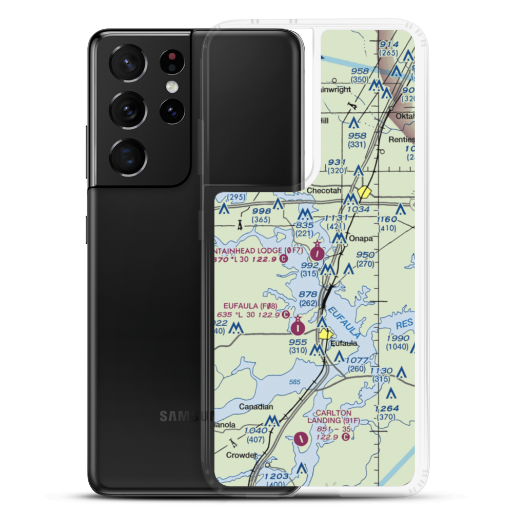 Fountainhead Lodge Airpark (0F7) VFR Sectional Samsung Case Samsung Galaxy S21 Ultra model shown