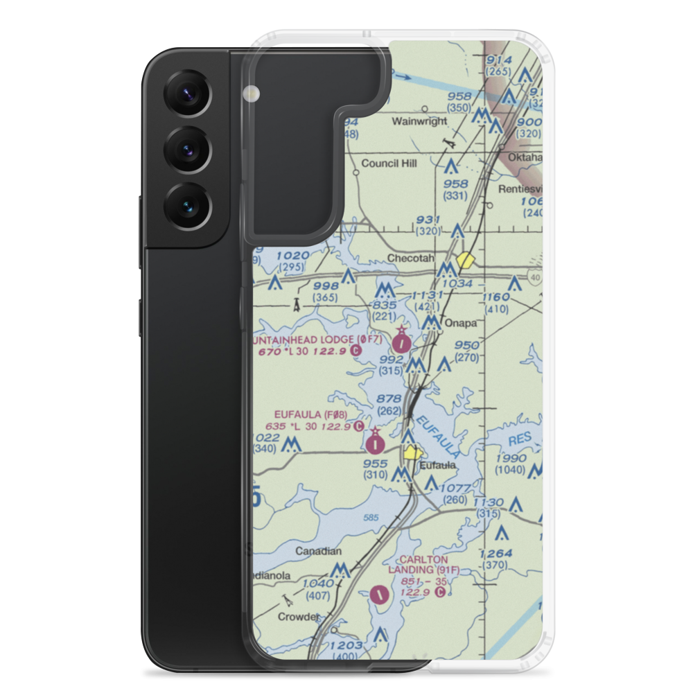 Fountainhead Lodge Airpark (0F7) VFR Sectional Samsung Case Samsung Galaxy S22 Plus model shown
