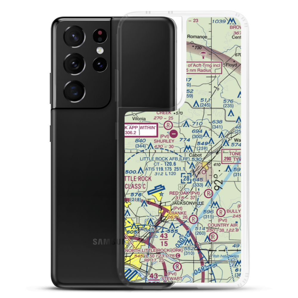 Four Mile Creek Ranch Airport (3AR4) VFR Sectional Samsung Case Samsung Galaxy S21 Ultra model shown
