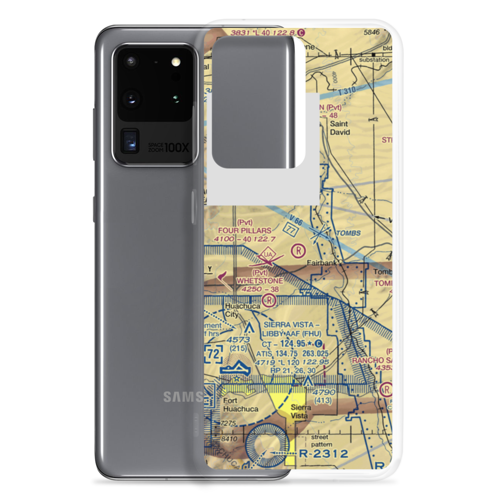 Four Pillars Airport (AZ21) VFR Sectional Samsung Case Samsung Galaxy S20 Ultra model shown