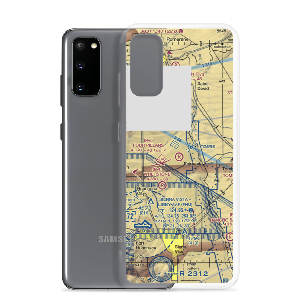 Four Pillars Airport (AZ21) VFR Sectional Samsung Case Samsung Galaxy S20 model shown