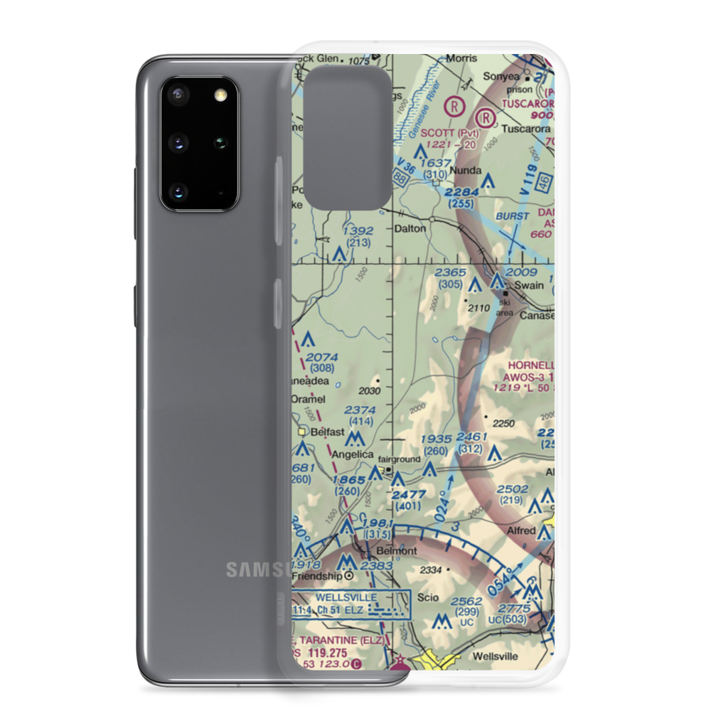 Four Seasons Airport (19NY) VFR Sectional Samsung Case Samsung Galaxy S20 Plus model shown