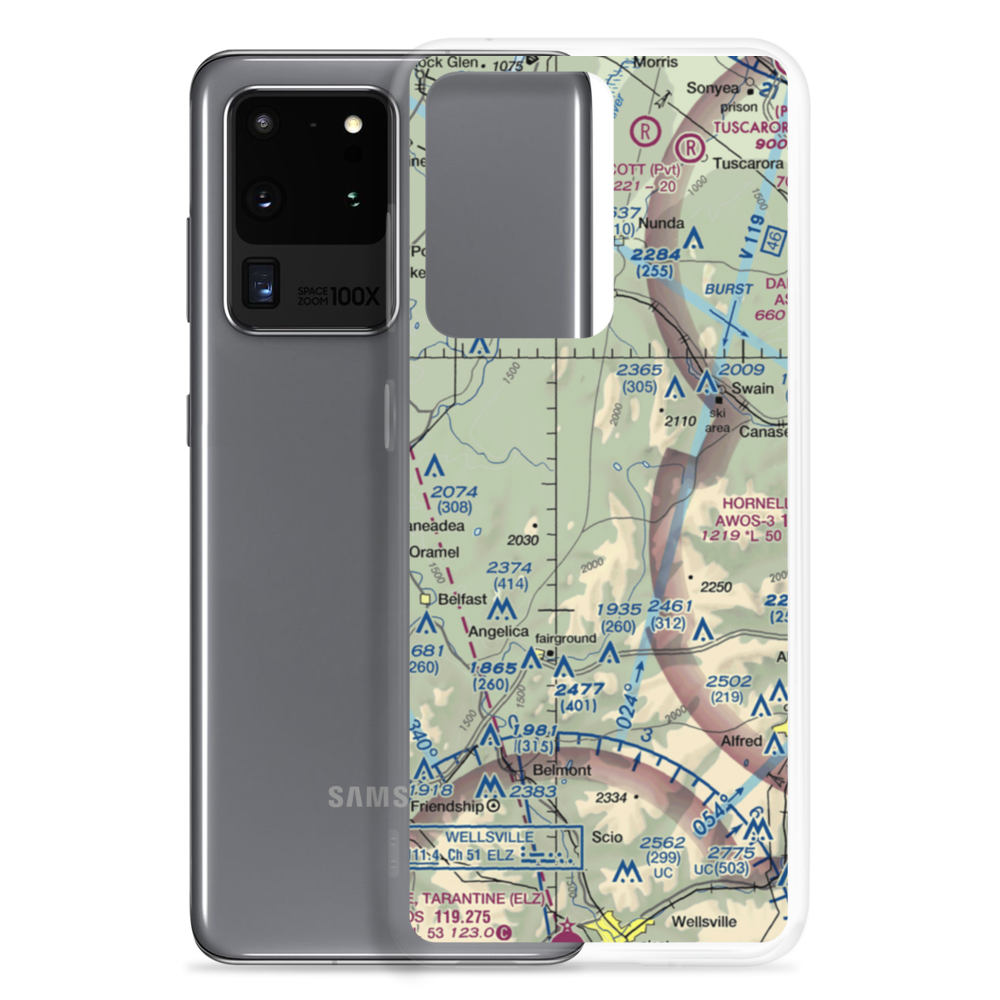 Four Seasons Airport (19NY) VFR Sectional Samsung Case Samsung Galaxy S20 Ultra model shown