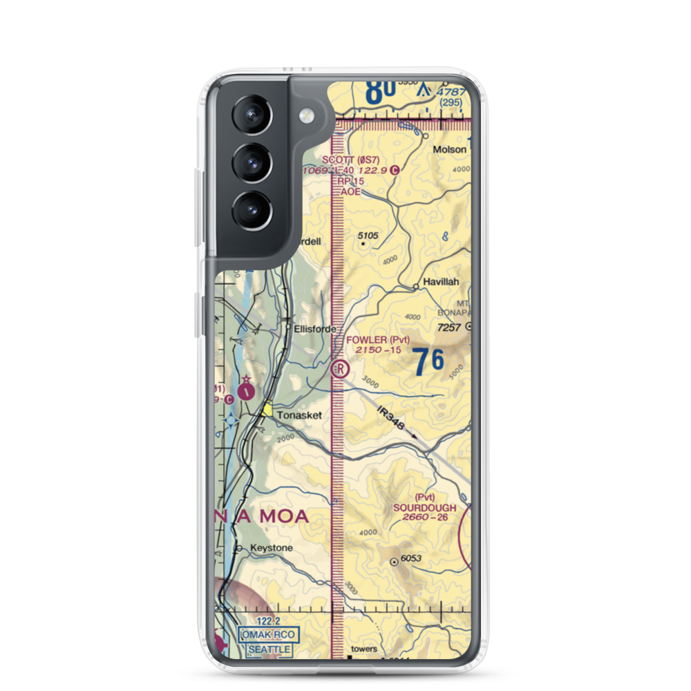 Fowler Field (02WN) VFR Sectional Samsung Case Samsung Galaxy S21 model shown
