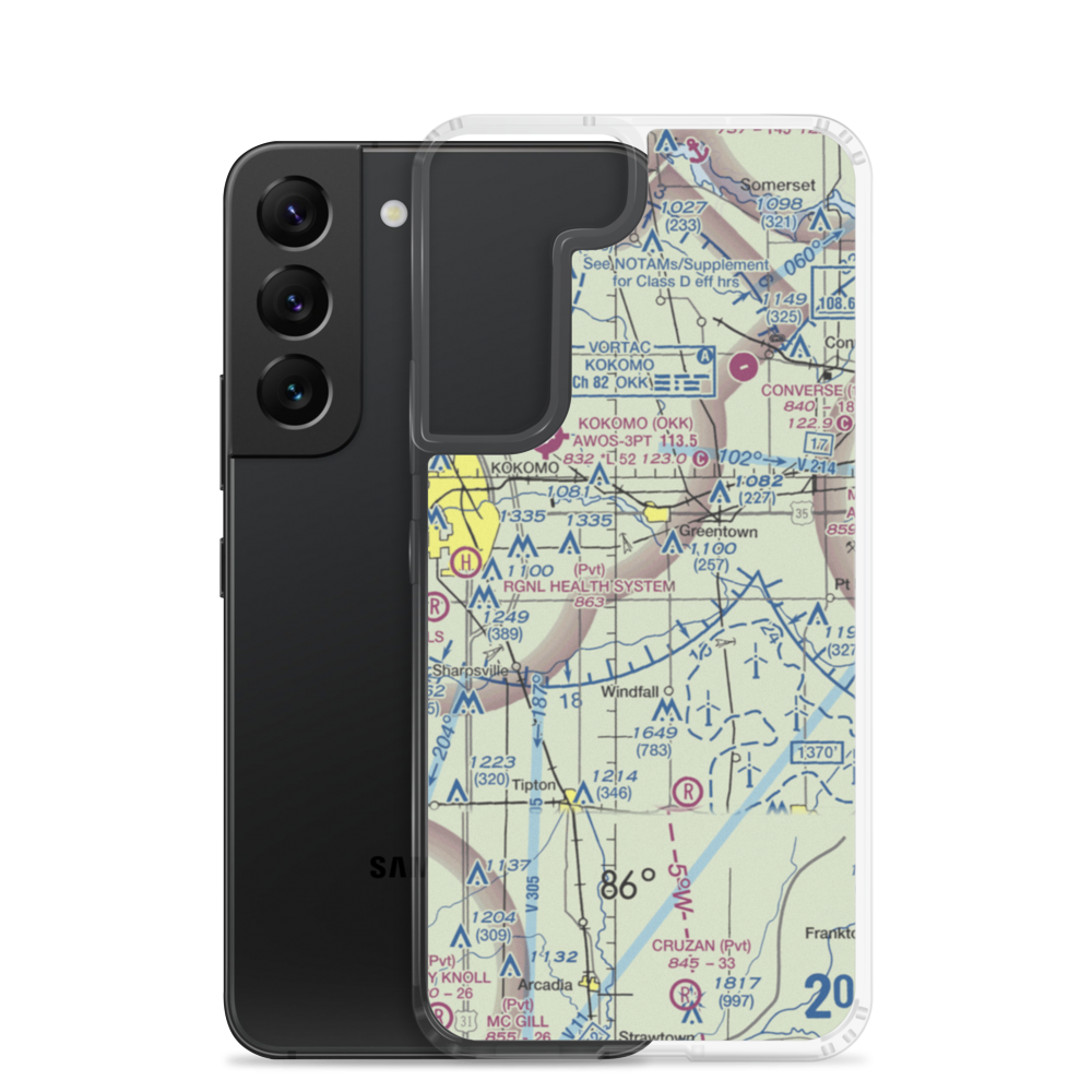 Fowler Field /Private/ Airport (62IN) VFR Sectional Samsung Case Samsung Galaxy S22 model shown
