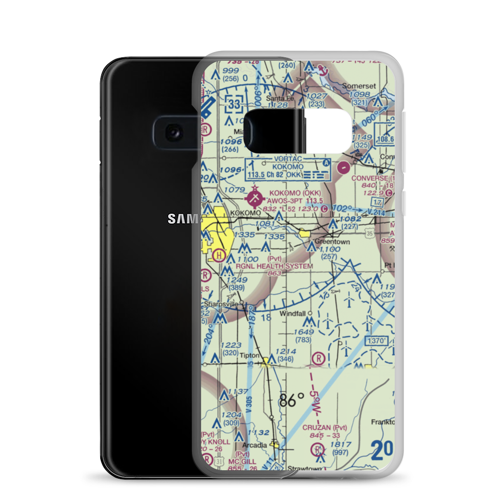 Fowler Field /Private/ Airport (62IN) VFR Sectional Samsung Case Samsung Galaxy S10e model shown