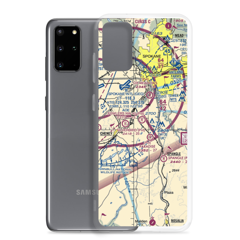 Fowlers Nw 40 Airport (12WA) VFR Sectional Samsung Case Samsung Galaxy S20 Plus model shown