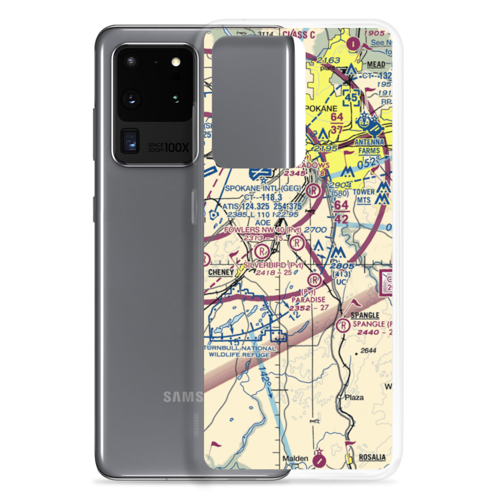 Fowlers Nw 40 Airport (12WA) VFR Sectional Samsung Case Samsung Galaxy S20 Ultra model shown