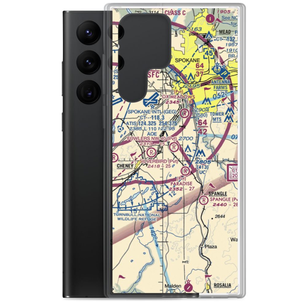 Fowlers Nw 40 Airport (12WA) VFR Sectional Samsung Case Samsung Galaxy S22 Ultra model shown