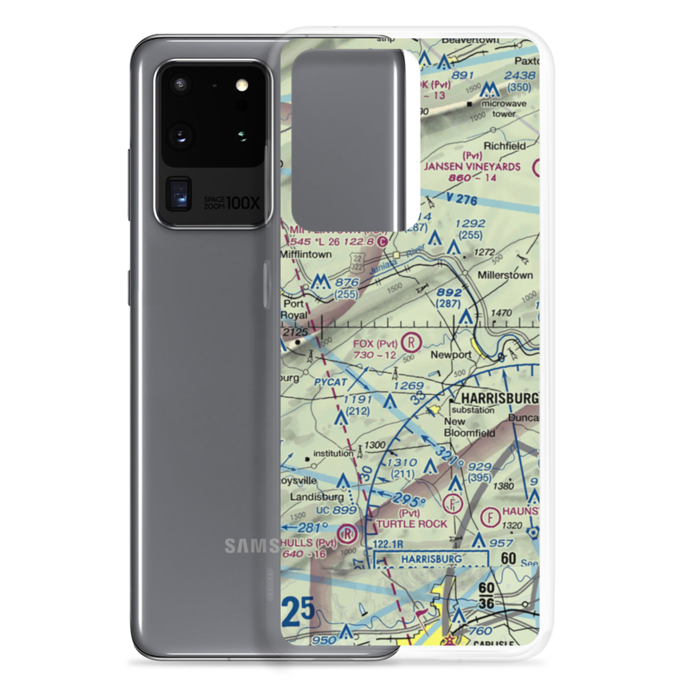 Fox Field (34PN) VFR Sectional Samsung Case Samsung Galaxy S20 Ultra model shown