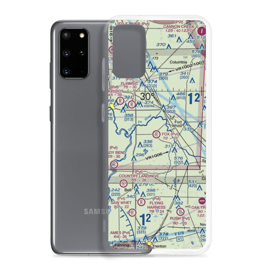 Fox Field (FL02) VFR Sectional Samsung Case Samsung Galaxy S20 Plus model shown