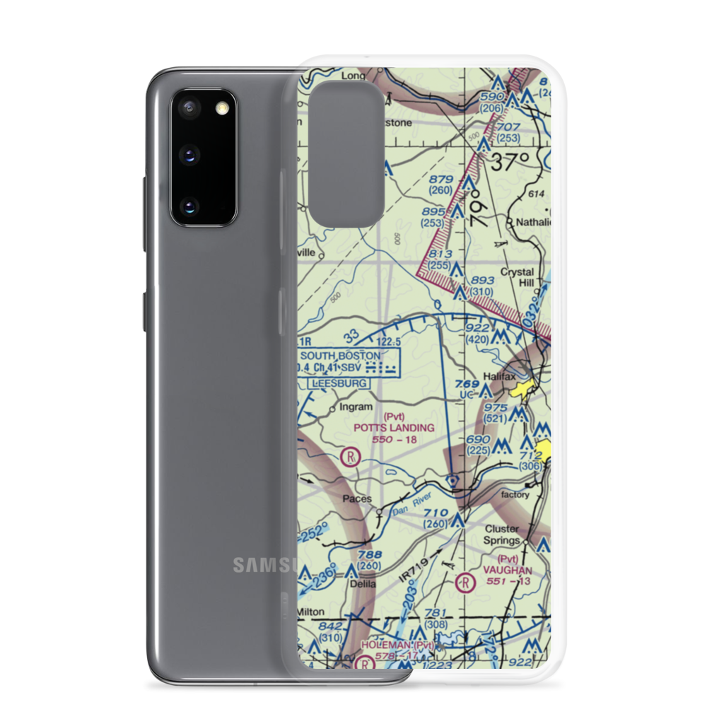Fox Fire Airport (33VA) VFR Sectional Samsung Case Samsung Galaxy S20 model shown
