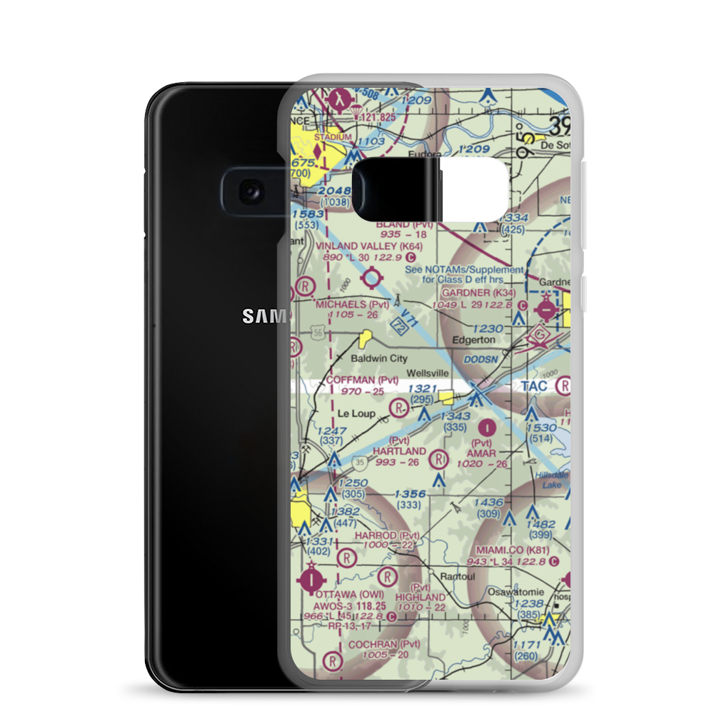 Fox Fire Airport (SN85) VFR Sectional Samsung Case Samsung Galaxy S10e model shown