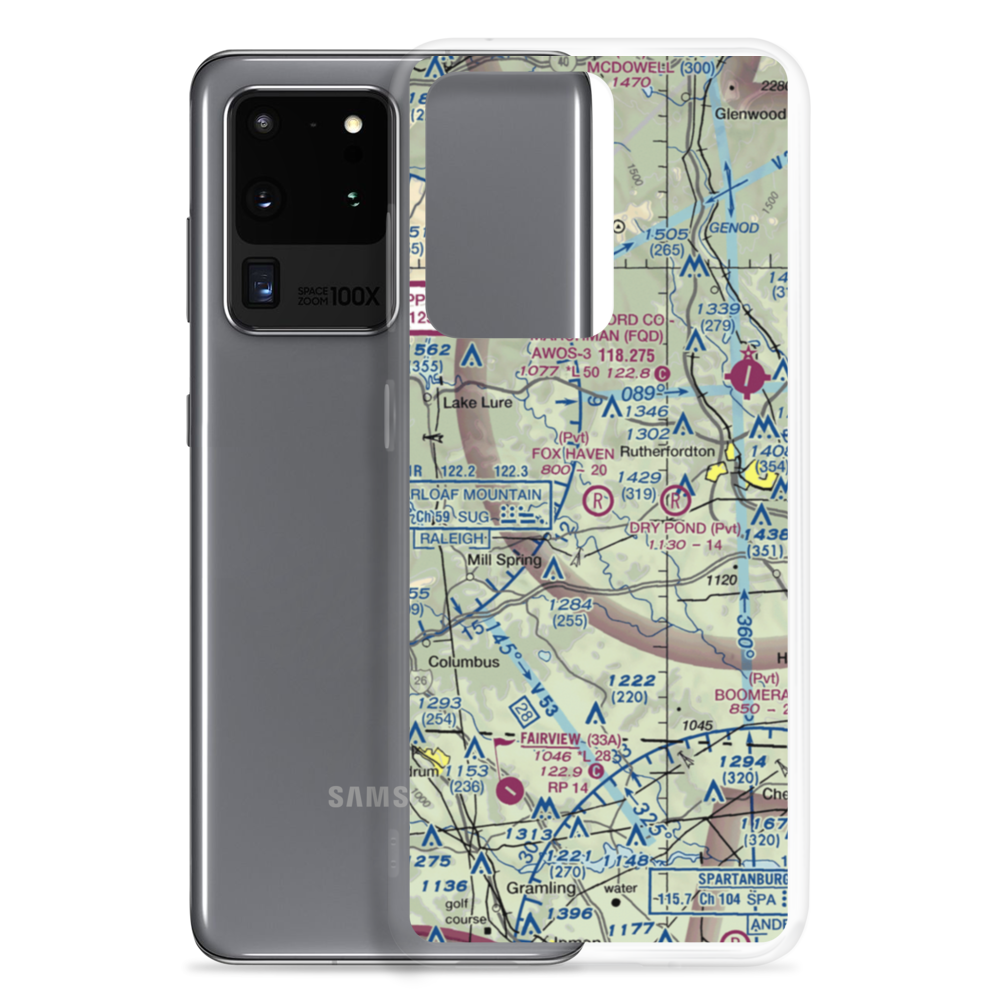 Fox Haven Plantation STOLport (58NC) VFR Sectional Samsung Case Samsung Galaxy S20 Ultra model shown